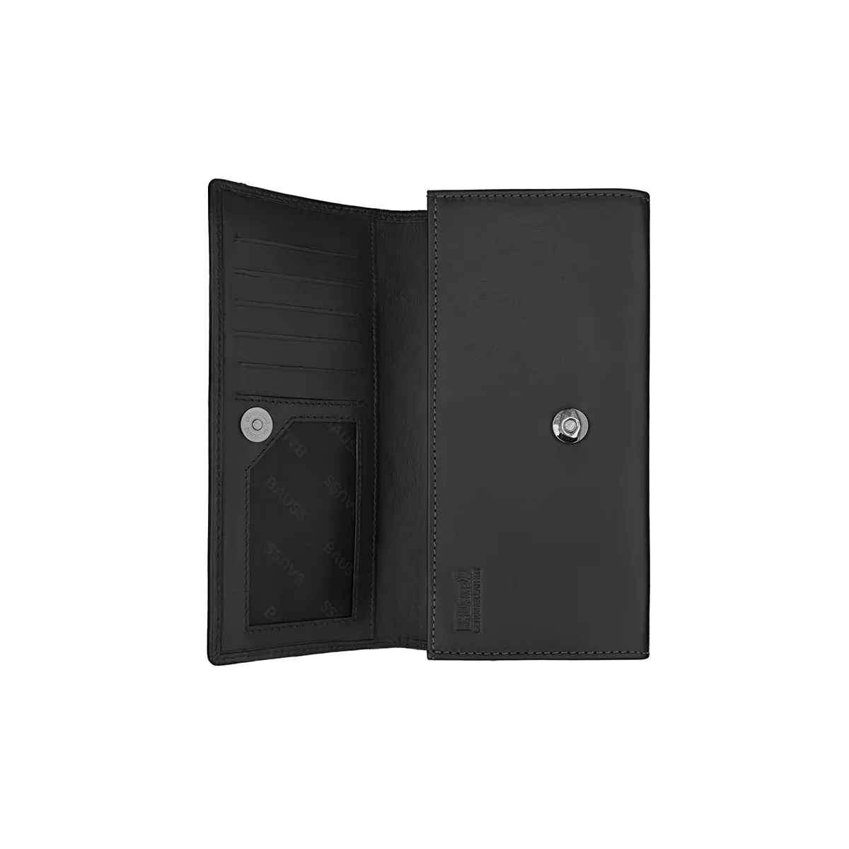 Carteira Grande de Mulher em Pele com Porta-moedas e Anti-RFID