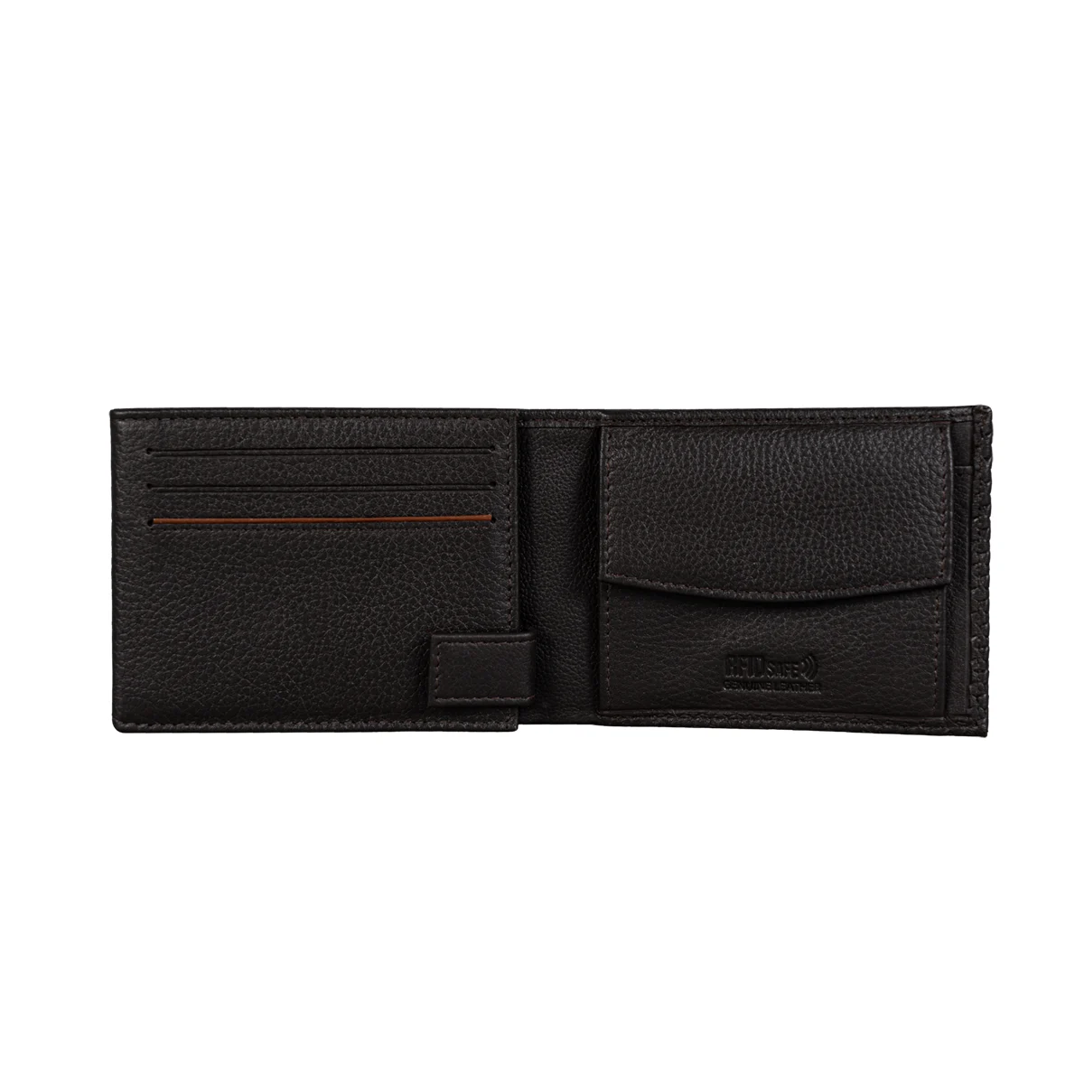 Cartera de Hombre en Piel con Monedero y Anti-RFID