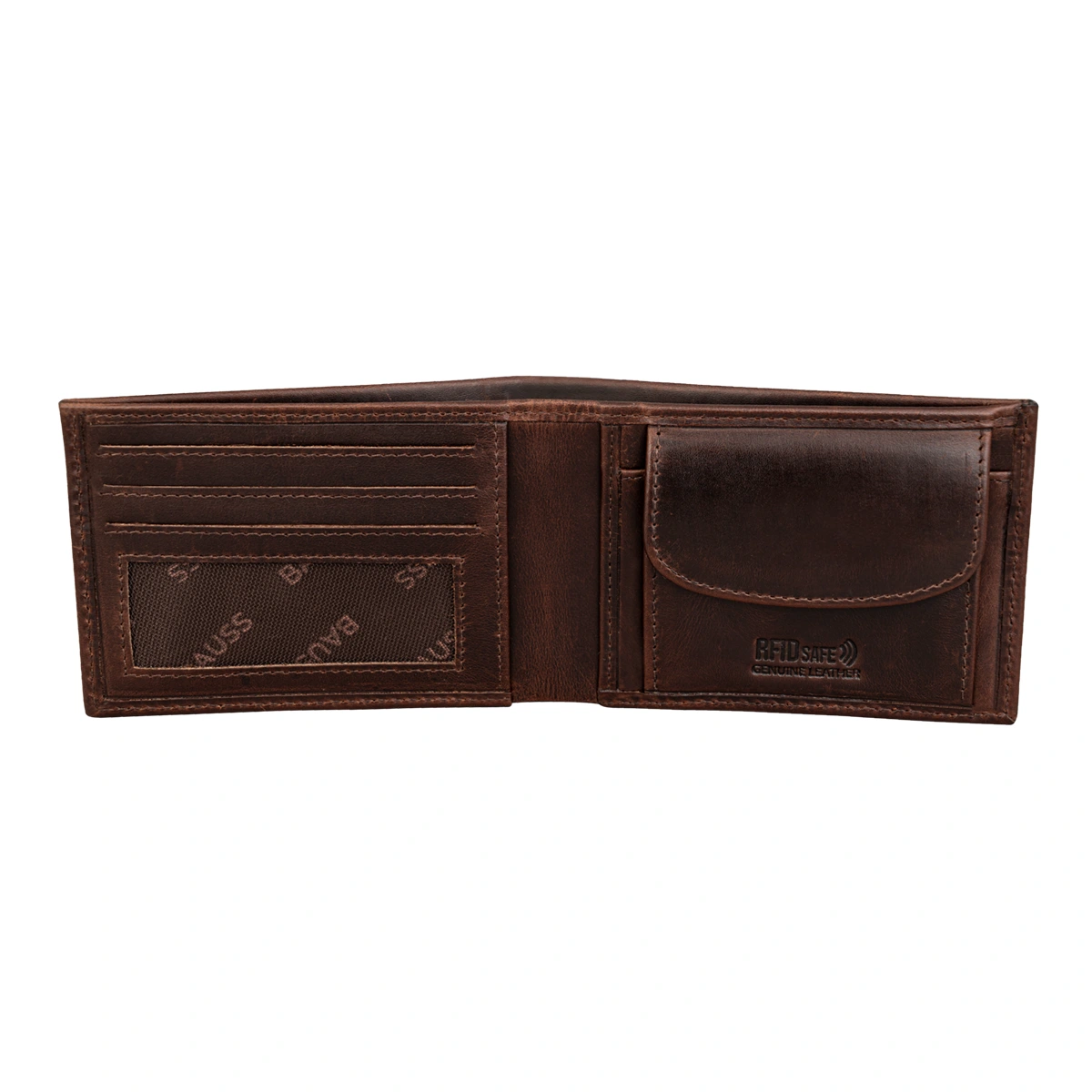 Cartera de Hombre en Piel con Monedero y Anti-RFID