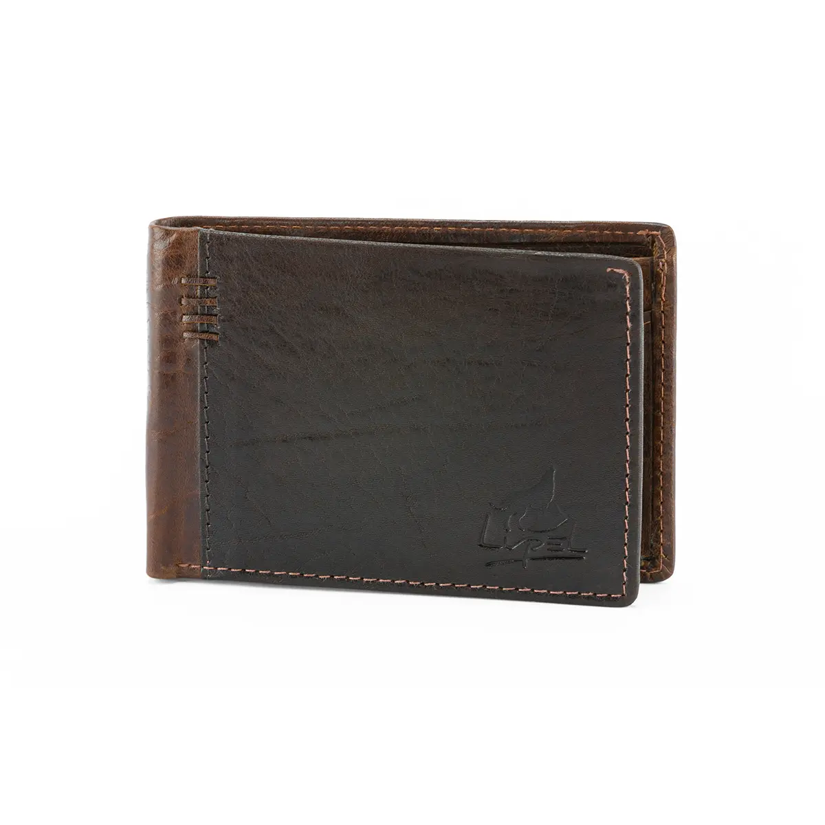 Leather Wallet for Men with Coin Pocket and Anti-RFID