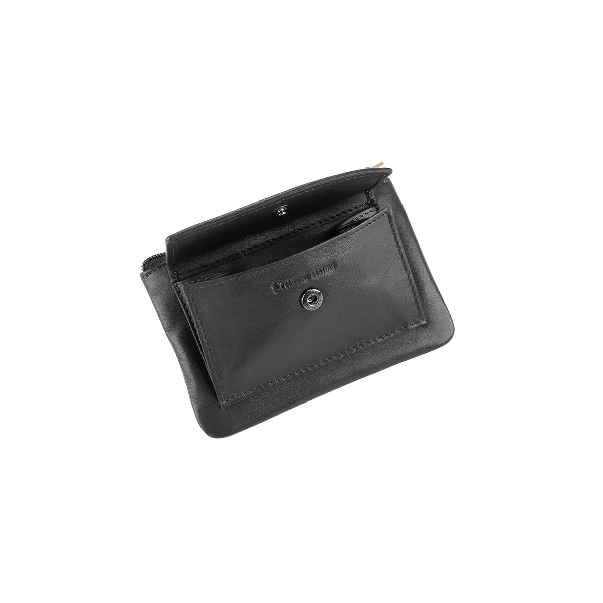 Porta-moedas em Pele com Porta-chaves
