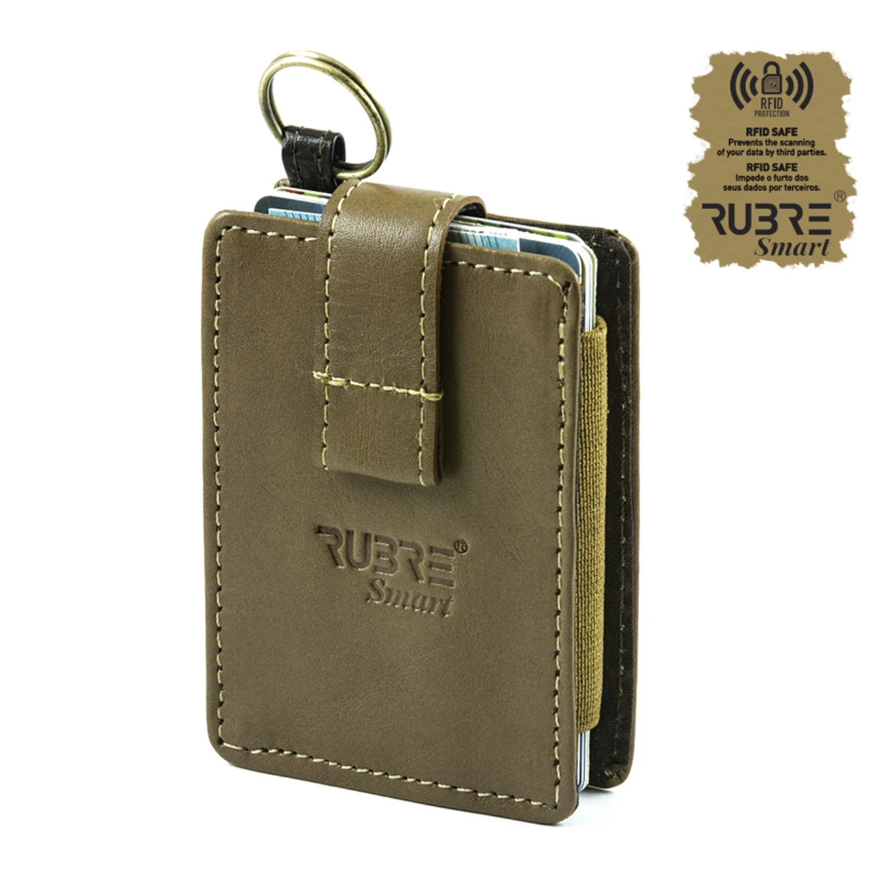 Multifunction Leather Wallet Rubre