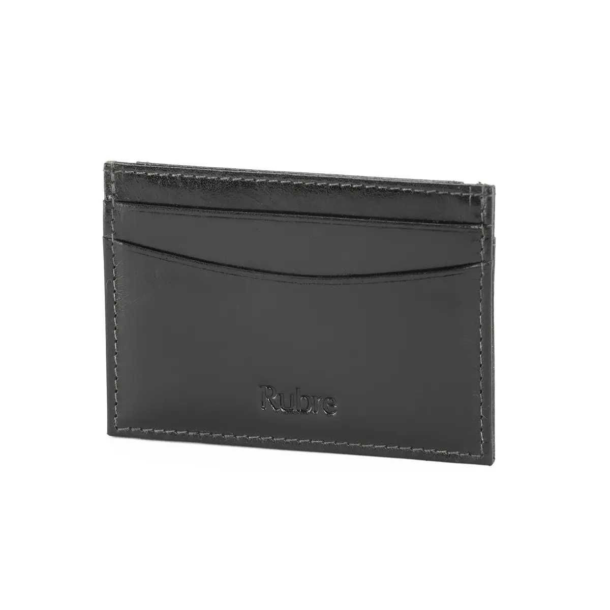 Leather Card Holder with Coin Pocket