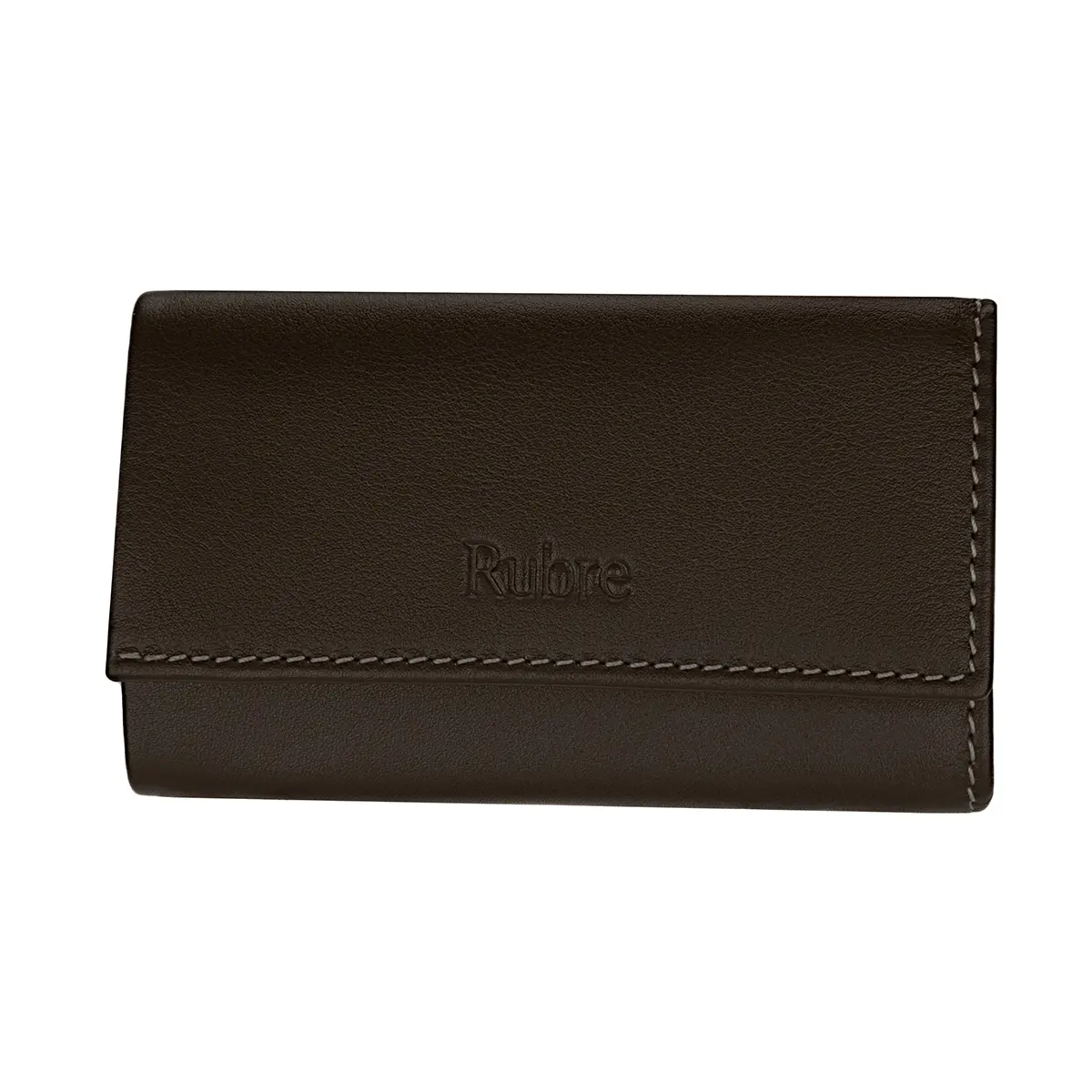 Leather Key Holder with Note, Coin and Card Compartments